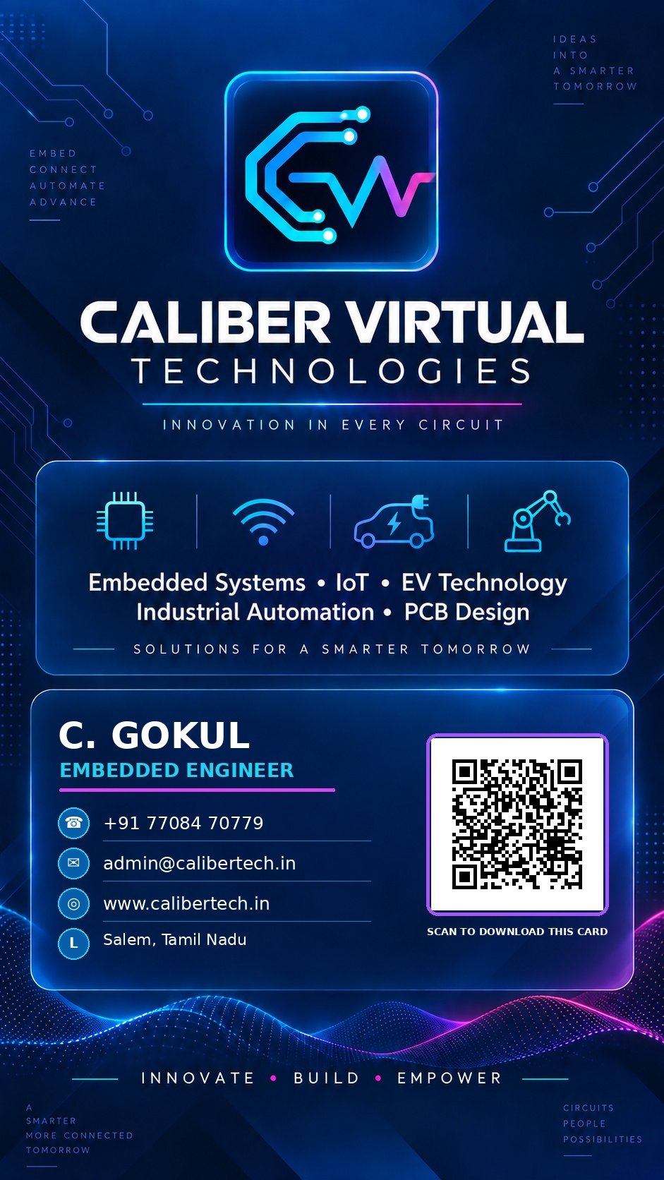 C. Gokul digital visiting card