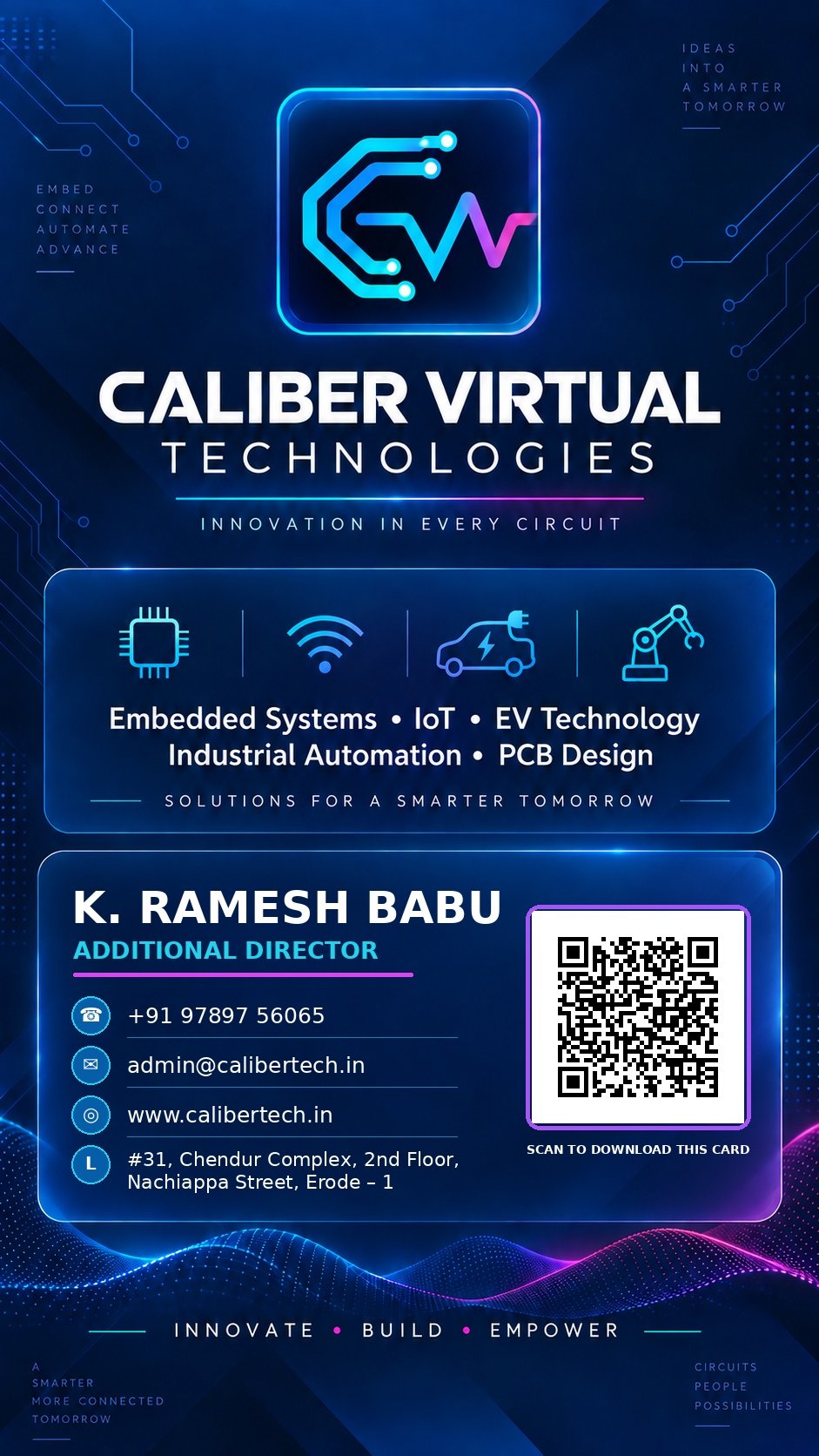 K. Ramesh Babu digital visiting card