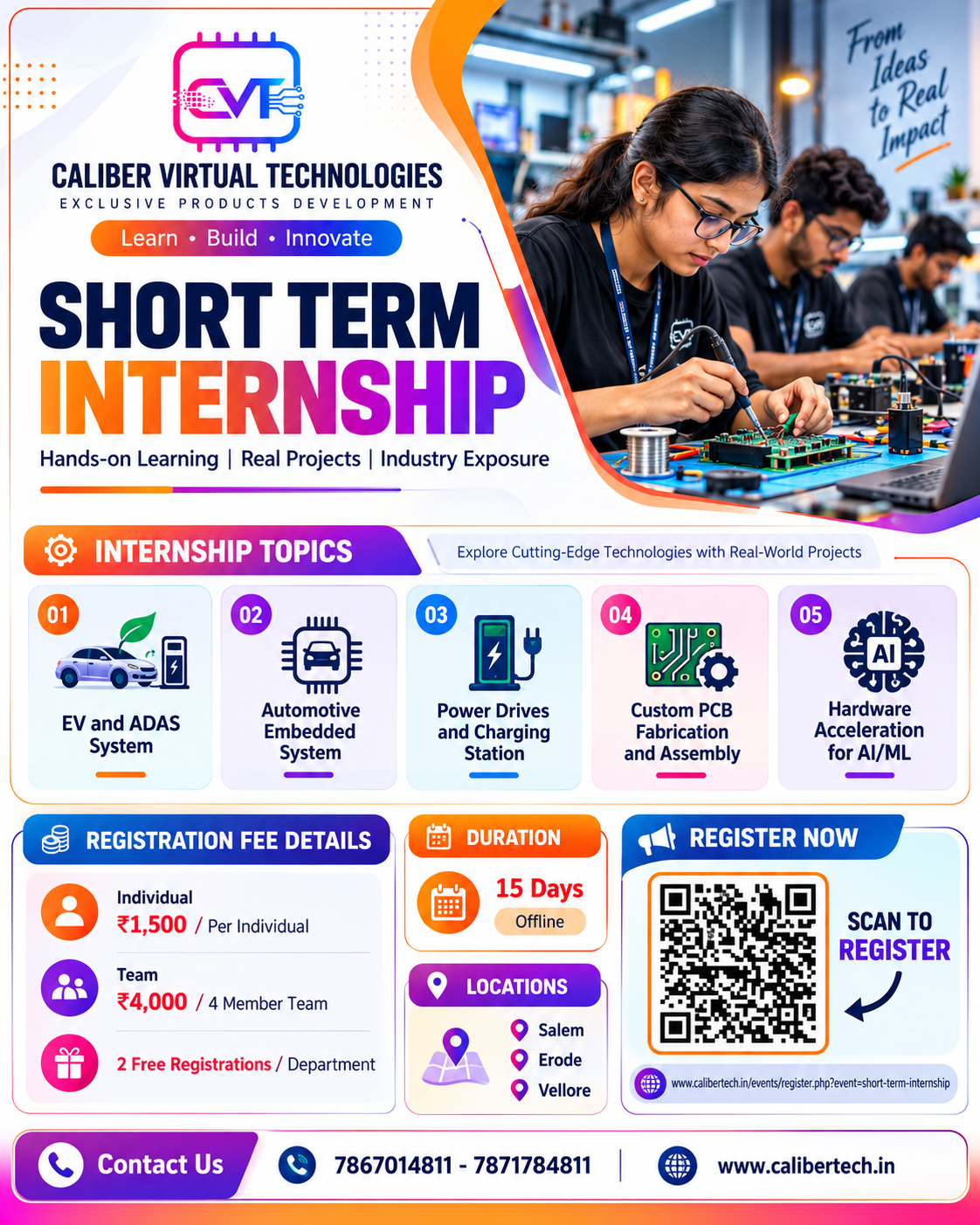 Short Term INTERNSHIP poster